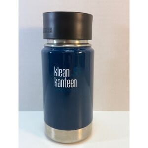 Klean Kanteen Insulated Wide Cafe 2.0 12oz Deep Sea Blue Travel Mug Cup Coffee